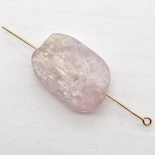Load image into Gallery viewer, Kunzite Pale Pink Lavender Rectangular Pendant Bead | 35x23x8mm | 1 Bead |