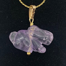 Load image into Gallery viewer, Hop! Amethyst Easter Bunny & 14Kgf Pendant 509255AMG - PremiumBead Alternate Image 2