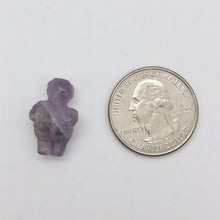 Load image into Gallery viewer, Hand Carved Amethyst Goddess of Willendorf Figurine | 20x9x7mm | Purple - PremiumBead Alternate Image 4