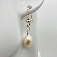 Load image into Gallery viewer, Gorgeous Natural Pearl 14Kgf Earrings - PremiumBead Alternate Image 2