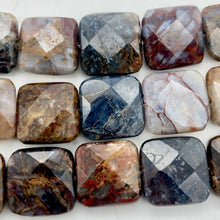 Load image into Gallery viewer, Faceted Pietersite Bead 8" Strand! |12x12x5mm | red-brown | Square | 16 beads | - PremiumBead Alternate Image 2