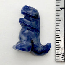 Load image into Gallery viewer, Hand Carved Sodalite Tyrannosaurus Rex Figurine | 20x15x7mm | Blue White
