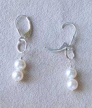 Load image into Gallery viewer, AAA Natural White 6.5-6mm Pearl Solid Sterling Silver Earrings 304499B - PremiumBead Primary Image 1