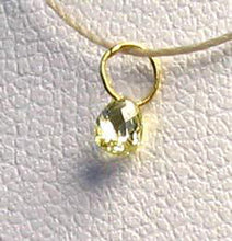 Load image into Gallery viewer, 0.21cts Natural Canary 3x2.5x2mm Diamond 18K Gold Pendant 8798P - PremiumBead Alternate Image 2