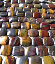 Load image into Gallery viewer, Fabulous Natural Tiger Iron 20x20x6mm Square Bead Strand 108821 - PremiumBead Alternate Image 3