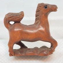 Load image into Gallery viewer, Carved Trotting Pony Horse Boxwood Ojime/Netsuke Bead - PremiumBead Primary Image 1