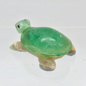 Natural Fluorine Turtle Figurine | 2 1/8x1 3/8x3/4" | Green | 235 carats | 10856 - PremiumBead Alternate Image 8