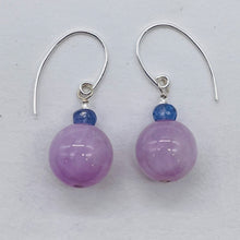 Load image into Gallery viewer, Kunzite Tanzanite Sterling Silver Drop Earrings | 1 1/4" | Lavender Blue |