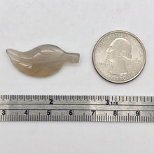 Load image into Gallery viewer, Carved Translucent Grey Agate Leaf Briolette Bead 16" Strand | 16 Beads | 109418 - PremiumBead Alternate Image 7