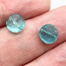 Load image into Gallery viewer, Fab 1 Aqua Green Apatite 7 to 8mm Faceted Coin Bead 3930C - PremiumBead Alternate Image 9