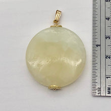 Load image into Gallery viewer, Creamy! One Lemony Hemimorphite Disc 14kgf Pendant | 1 1/2" long|