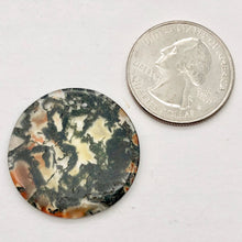 Load image into Gallery viewer, Limbcast Moss Agate Disc Pendant Bead | 28mm | Multi-Hue | Disc Pendant | 1 Bead - PremiumBead Alternate Image 5