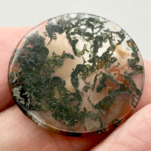 Load image into Gallery viewer, Limbcast Moss Agate Disc Pendant Bead | 28mm | Multi-Hue | Disc Pendant | 1 Bead - PremiumBead Alternate Image 2