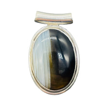 Load image into Gallery viewer, Rare Agate & Sterling Silver Pendant 005857