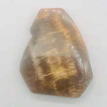 Load image into Gallery viewer, Cracked Fossilized Wood Flat Briolette | 48x40x7mm| Tan/Black| 1 Pendant Bead|