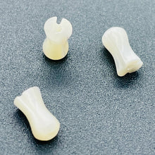 Load image into Gallery viewer, 60 Tulips Hand Carved 7x4mm Mother of Pearl Shell Strand 102113