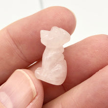 Load image into Gallery viewer, Faithful 2 Rose Quartz Hand Carved Dog Beads | 20x12x10mm | Pink - PremiumBead Alternate Image 2