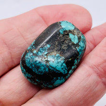 Load image into Gallery viewer, Natural Turquoise Nugget Focus or Master 81cts Bead | 31x21x15 | Blue Black |