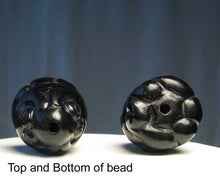 Load image into Gallery viewer, 1 Frog Carved in Black Jet Pendant Bead 4129A - PremiumBead Alternate Image 3