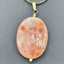 Load image into Gallery viewer, Sunstone 14K Gold Filled Drop/Dangle | 1 1/2" Long | Pink/Red | 1 Pendant |