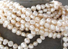 Load image into Gallery viewer, Lovely Baroque Creamy White FW Pearl Strand 106662 - PremiumBead Alternate Image 2