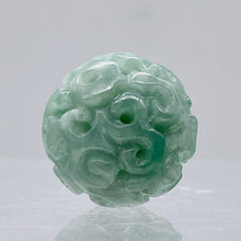 Load image into Gallery viewer, Jade AAA Carved Round Bead | 16mm | Green | 1 Bead |