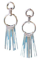 Load image into Gallery viewer, Sassy Solid Sterling Silver Designer Dangle Earrings 10123I