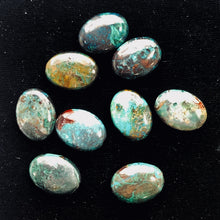 Load image into Gallery viewer, Natural Chrysocolla Oval Beads | 16x12mm | 9 Beads |