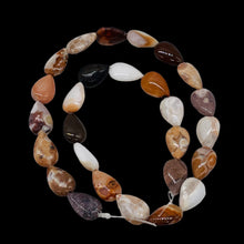 Load image into Gallery viewer, Stunning Patterns Conglomerate Jasper Teardrop Bead Strand 109326