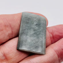 Load image into Gallery viewer, 1 Wild Cat's Eye Chrysoberyl Quartz 36x25mm Rectangle Bead 7521