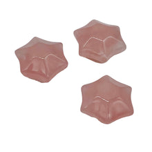 Load image into Gallery viewer, 3 Carved Rose Quartz 6-Point 16x9mm Star Beads 9245RQ | 16x9mm | Pink