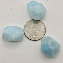 Load image into Gallery viewer, 23 Grams Natural Hemimorphite Faceted Nugget Beads | 3 Beads |