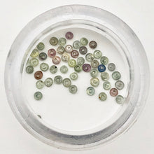Load image into Gallery viewer, 6 Untreated Blue/Grey/Purple/Green Sapphire 2x1mm Roundel Beads 7704