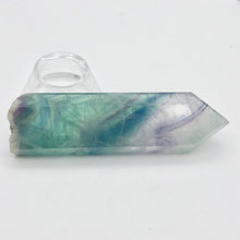 Load image into Gallery viewer, Fluorite Rainbow Crystal with Natural End |3.0x.94x.5&quot;|Green,Blue, Purple| 1444R - PremiumBead Alternate Image 8
