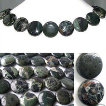 Load image into Gallery viewer, Tsunami Green Sediment Stone 20mm Focal Bead Strand 108562 - PremiumBead Alternate Image 4
