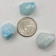 Load image into Gallery viewer, 19 Grams Natural Hemimorphite Faceted Nugget Beads | 3 Beads |