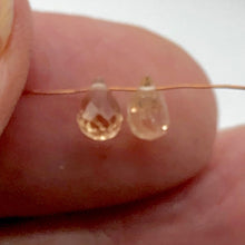 Load image into Gallery viewer, Imperial Topaz 1.4tcw Briolette | 7x4mm | Pink Orange | 2 Beads |