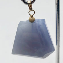 Load image into Gallery viewer, Blue Chalcedony 14K Gold Filled Faceted Crystal Pendant| 1 5/8" Long| Lavender |