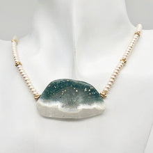 Load image into Gallery viewer, Ocean Jasper and Pearl 14K Gold Filled Necklace | 20 Inches Long |
