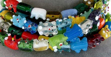 Load image into Gallery viewer, 5 Hand Made Glass Lampwork Teddy Bear Beads 007096 - PremiumBead Alternate Image 2
