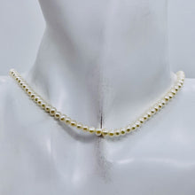 Load image into Gallery viewer, Natural Creamy White High Luster 4x3mm Freshwater Pearl Strand 103127
