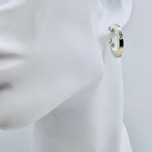 Load image into Gallery viewer, Sterling Silver Hoop Earrings | 1" Long | Silver | 1 Pair |