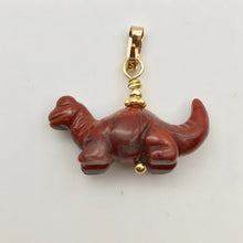 Load image into Gallery viewer, Brecciated Jasper Diplodocus Dinosaur with 14K Gold Filled Pendant 509259BJG - PremiumBead Alternate Image 7