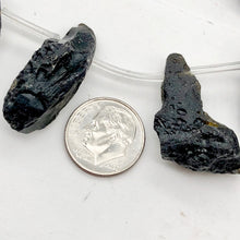 Load image into Gallery viewer, Tektite Natural Pendant Bead Strand | 33x25x15 to 26x8x7mm |18 Beads |