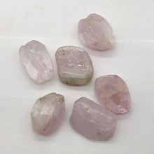 Load image into Gallery viewer, Chatoyant Pink Lilac Kunzite Faceted Nugget Bead| 1 Bead| 28x22x10 to 22x20x10mm