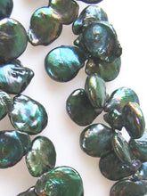 Load image into Gallery viewer, Dragon Green Freshwater Briolette Coin Pearl Strand 109937 - PremiumBead Alternate Image 2