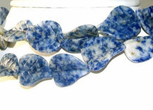 Load image into Gallery viewer, 4 Hand Carved Natural Sodalite Leaf Beads 009318SO - PremiumBead Primary Image 1