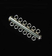 Load image into Gallery viewer, Designer Sterling Silver 6 Strand Tube Clasp 10348 - PremiumBead Primary Image 1