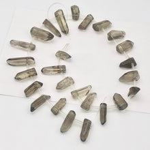 Load image into Gallery viewer, Semi-Precious Smokey Quartz, Crystal Briolette, 20x10x8-35x11x10mm, 16" strand - PremiumBead Alternate Image 2