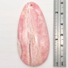 Load image into Gallery viewer, Natural Lacy Pink Rhodochrosite Pendant Bead | 60x30mm| Pink | Teardrop | 1 Bd |